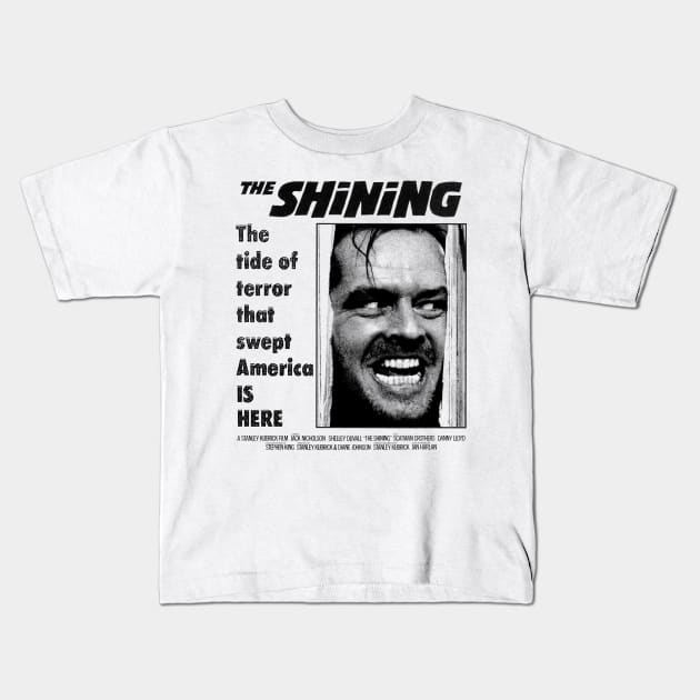 The Shining 1980 Kids T-Shirt by PUBLIC BURNING